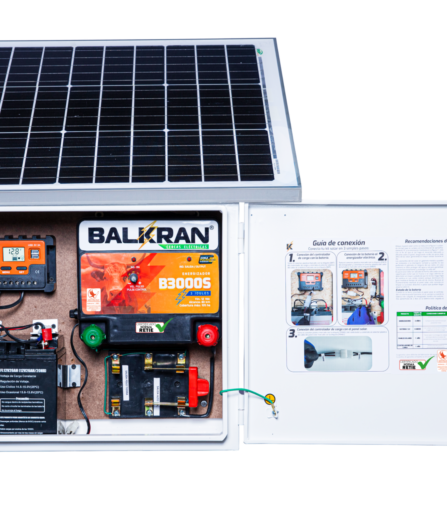 Kit Solar Cerca – Impulsor Solar B3000S 80 Km 90 Ha - Marca BALKRAN Incluye envío!