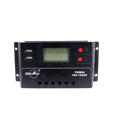 PWM30-USB-Controlador De Carga Pwm 30 Amp 12/24 Dcv con puerto USB. Incluye Envío.