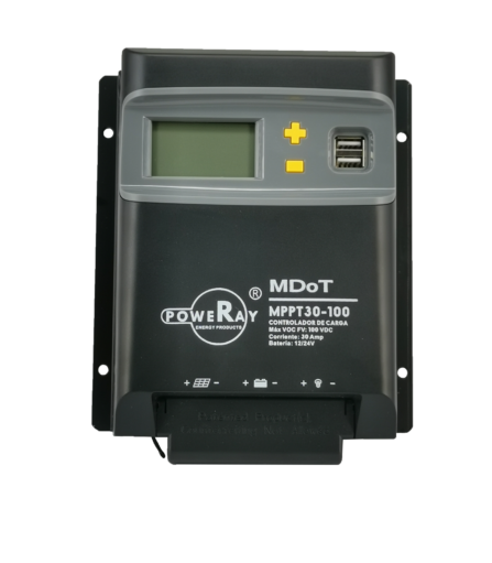MPPT30-100-SERIE MDoT-Controlador De Carga MPPT 30 Amp 100 Voc 12/24 Dcv. Incluye Envío.