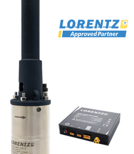 Bomba Solar Sumergible marca LORENTZ PS2-100 AHRP-14S+ Panel Solar 350W policristalino. Fácil Instalación. Incluye Envío