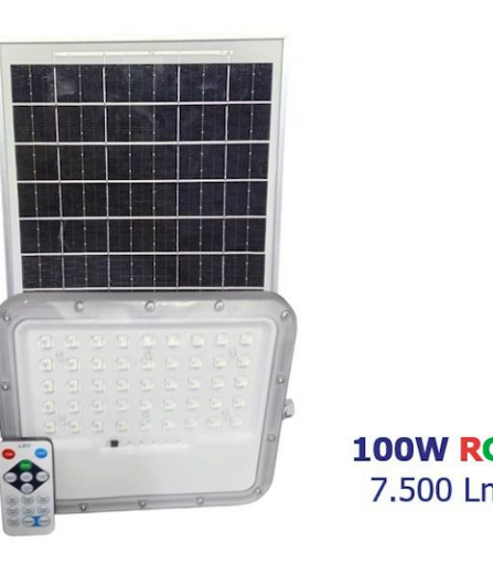 RS-100W RGB Reflector LED Solar 100 W RGB. Incluye Envío!
