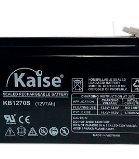 BATERIA AGM 12V.7AH  MARCA KAISE BATERIAS